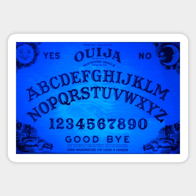 Ouija Board, Communicate With Our Dearly Departed Sticker by tommysphotos